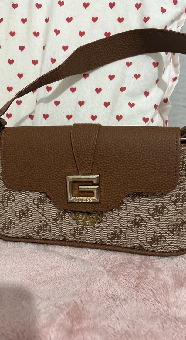 Kahverengi Baskılı Kadın Deri Çanta - Görsel 2