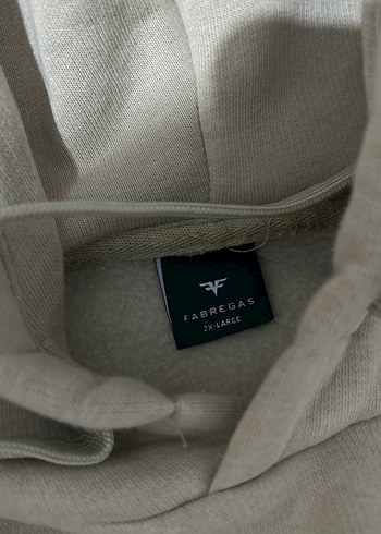 Kadın Bej Kapüşonlu Salaş Sweatshirt - Görsel 3