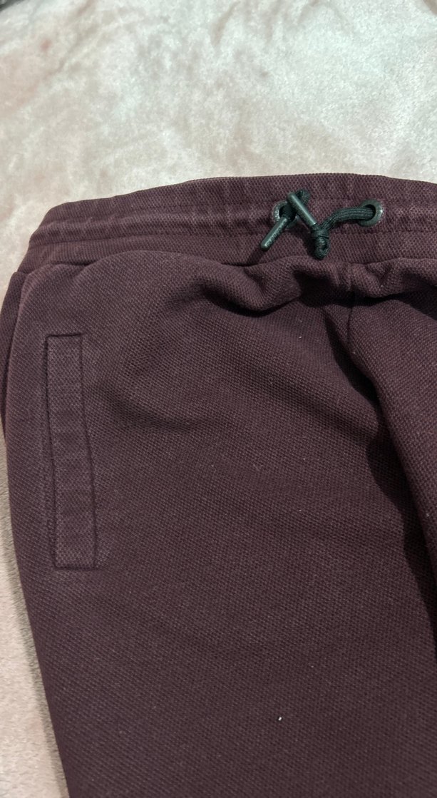 Bordo Kadın Kürklü Sweatpant - Görsel 3