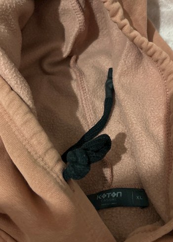 Pembe Kapüşonlu Kadın Sweatshirt - Görsel 3