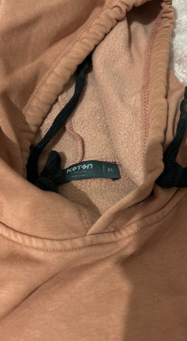 Pembe Kapüşonlu Kadın Sweatshirt - Görsel 2