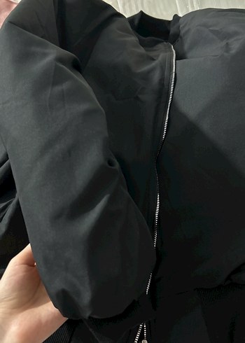 Fermuarlı Siyah Kadın Ceket - Görsel 2