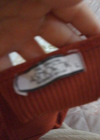 l Beden Kahverengi İnce Askılı Fit Triko Atlet