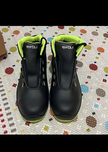 Siyah Neon Detaylı Erkek Swolx İş Güvenlik Botu - Görsel 2