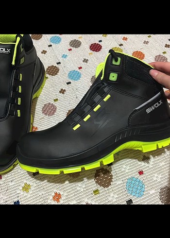 Siyah Neon Detaylı Erkek Swolx İş Güvenlik Botu - Görsel 5