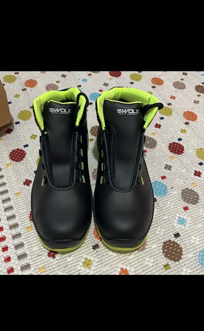 Siyah Neon Detaylı Erkek Swolx İş Güvenlik Botu - Görsel 2