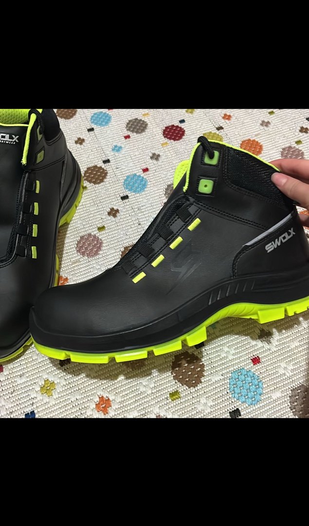 Siyah Neon Detaylı Erkek Swolx İş Güvenlik Botu - Görsel 5