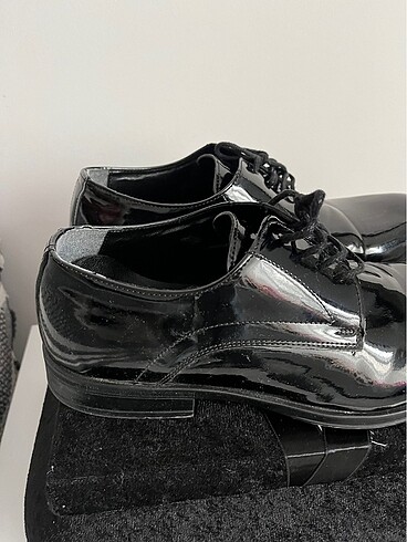 Erkek siyah parlak ayakkabı - Görsel 5