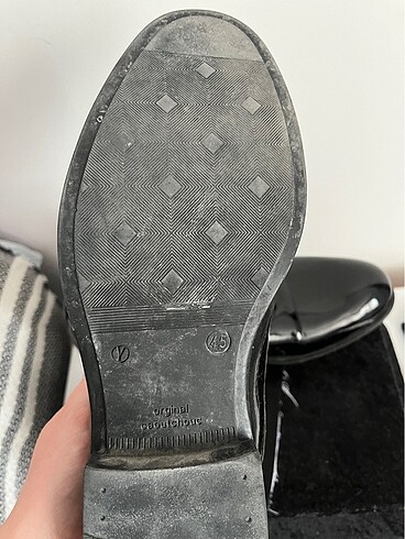 Erkek siyah parlak ayakkabı - Görsel 6