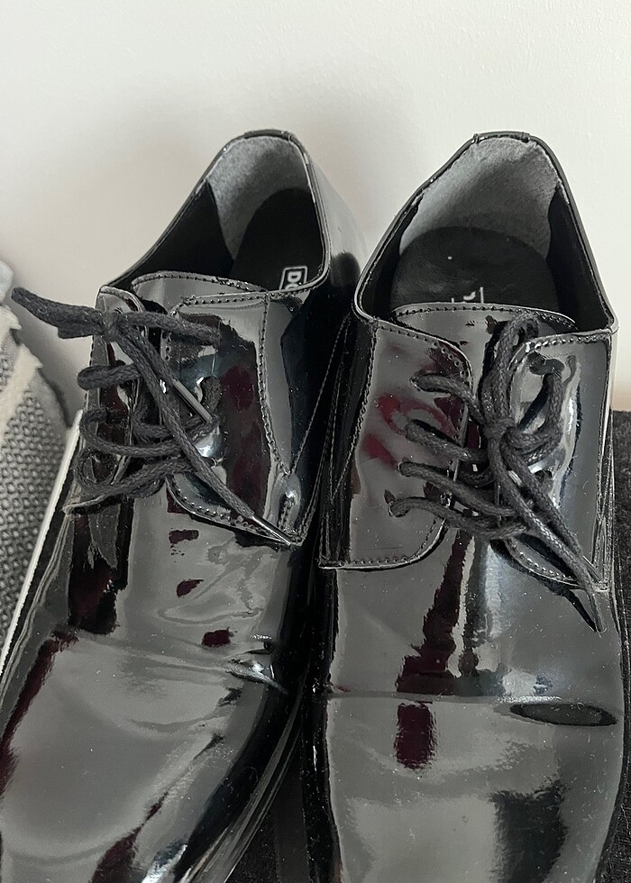 Erkek siyah parlak ayakkabı - Görsel 3