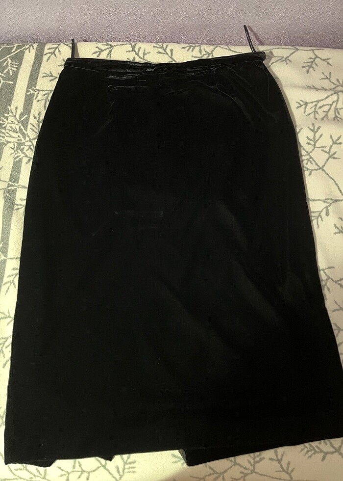 İşli kadife etek-ceket takım - Görsel 4