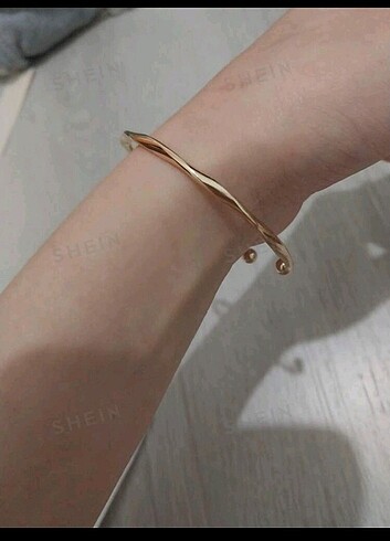  Beden altın Renk Shein Gold Bileklik 