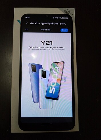 Beden Renk Vivo y21 64 GB