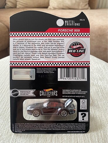  Hot wheels RLC Porsche 959