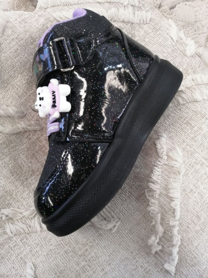 Kız Çocuk Çok Renkli Spor Ayakkabı Velcro - Görsel 2