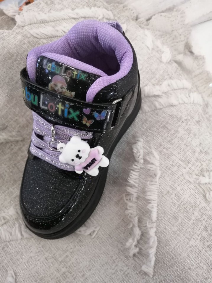 Kız Çocuk Çok Renkli Spor Ayakkabı Velcro - Görsel 3