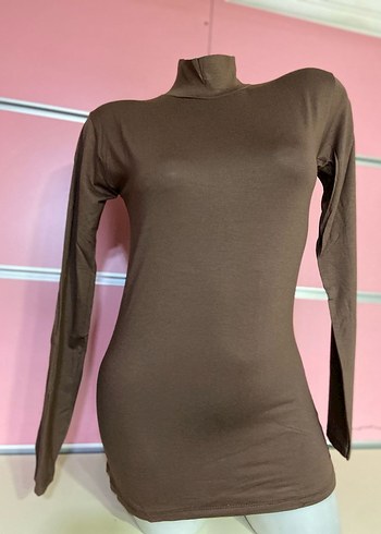 Mor Yüksek Yaka Kadın Sweatshirt - Görsel 7