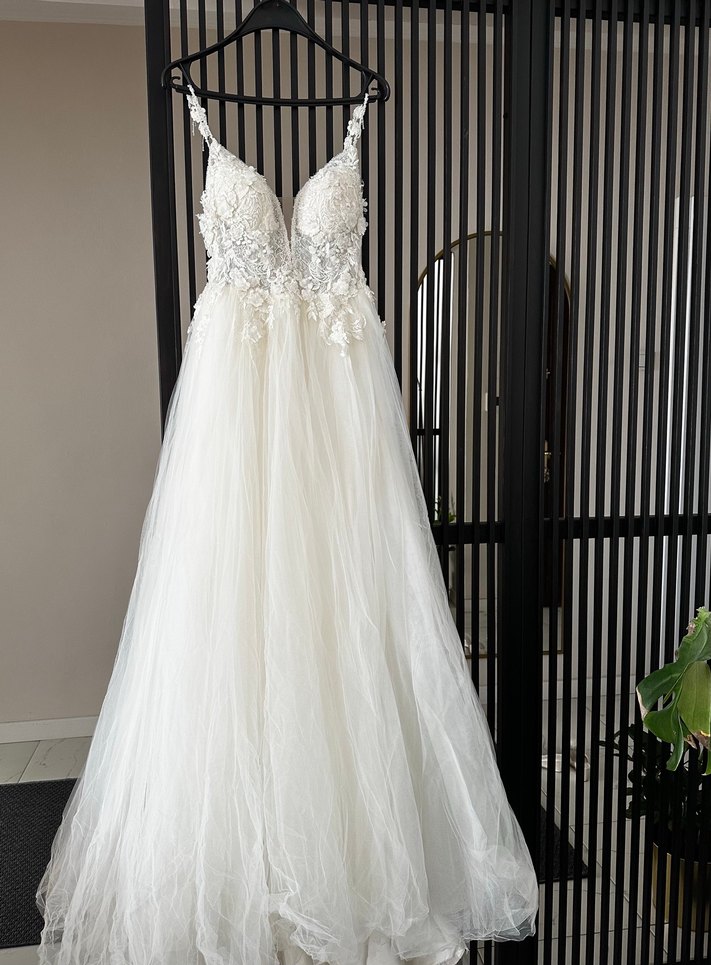 Straplez A Kesim Bohem Gelinlik - Görsel 4