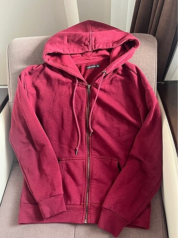 BERSHKA BORDO-KIRMIZI CEKET