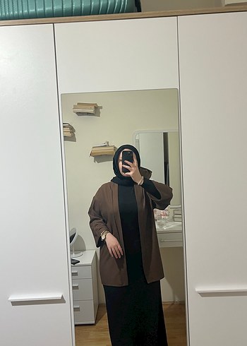 Kahverengi Kadın Kimono Ceket