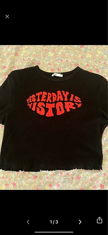 desenli crop bluz