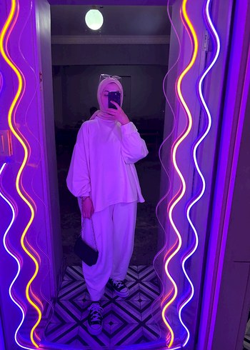 Krem Salaş Kadın Eşofman Takımı - Görsel 2