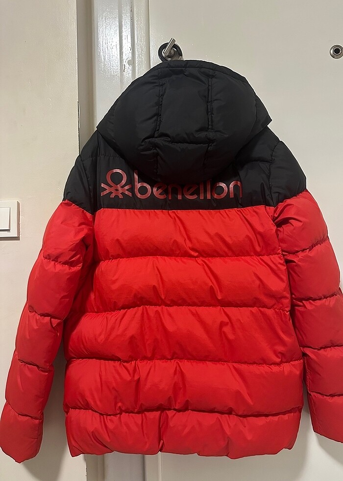 Benetton Kaz Tüyü Tertemiz Mont - Görsel 2