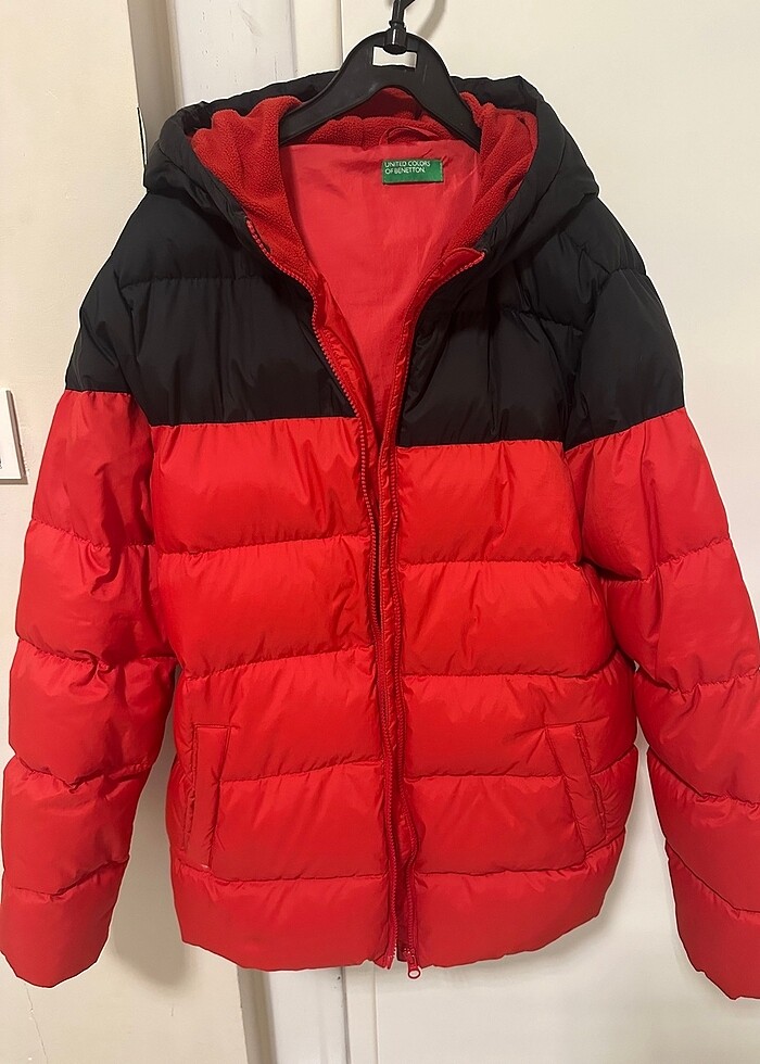 Benetton Kaz Tüyü Tertemiz Mont - Görsel 3