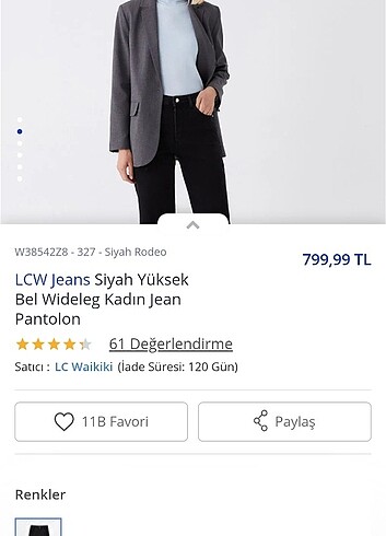Jean Kadın Wide Leg