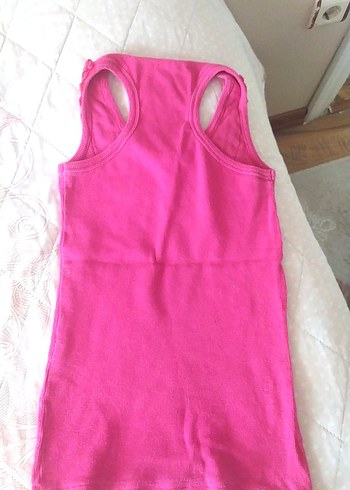 Bershka Dantelli Yaka Detaylı Pembe Kadın Vintage Atlet