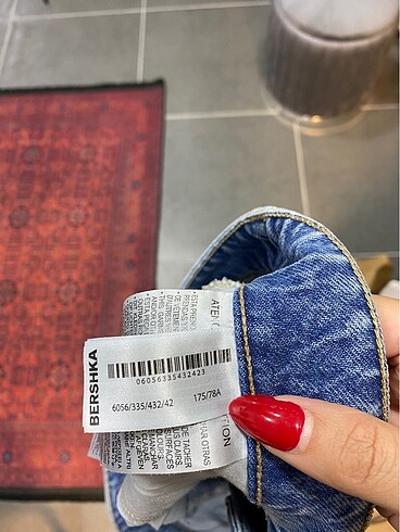 xl Beden mavi Renk Bershka kot etek