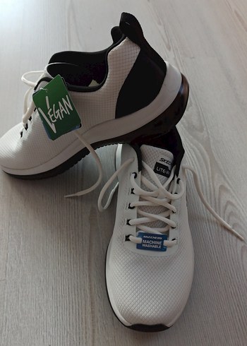 Beyaz Spor  Sneakers Velcro Detaylı. - Görsel 2