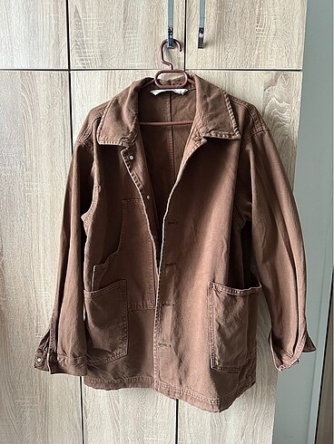 Dilvin kahverengi oversize kot ceket