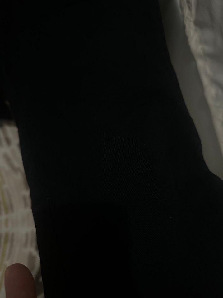 Bershka Kadın Siyah Beli Bağlamalı Keten Pantolon - Görsel 2