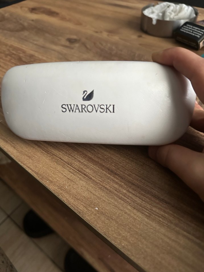 Swarovski Kadın Mavi Parlak Gözlük - Görsel 5