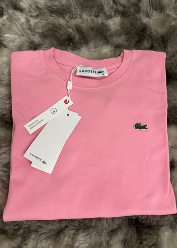 Lacoste Pembe Uzun Kollu Basic Tişört - Görsel 2