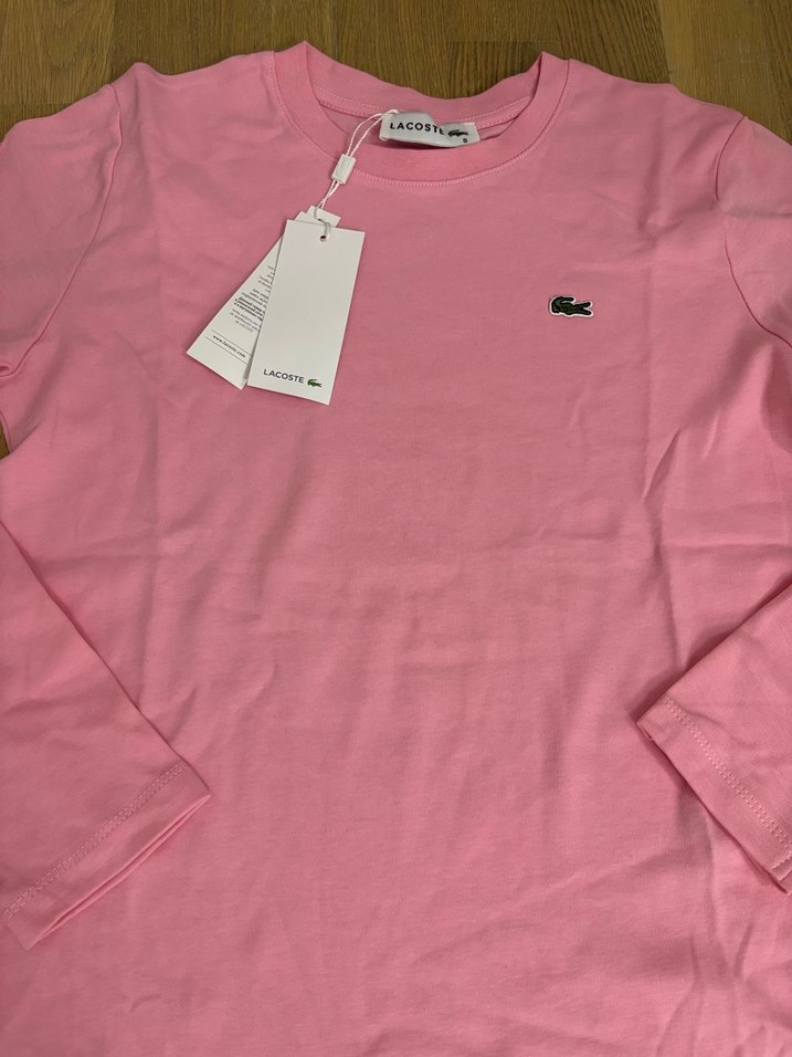 Lacoste Pembe Uzun Kollu Basic Tişört - Görsel 3