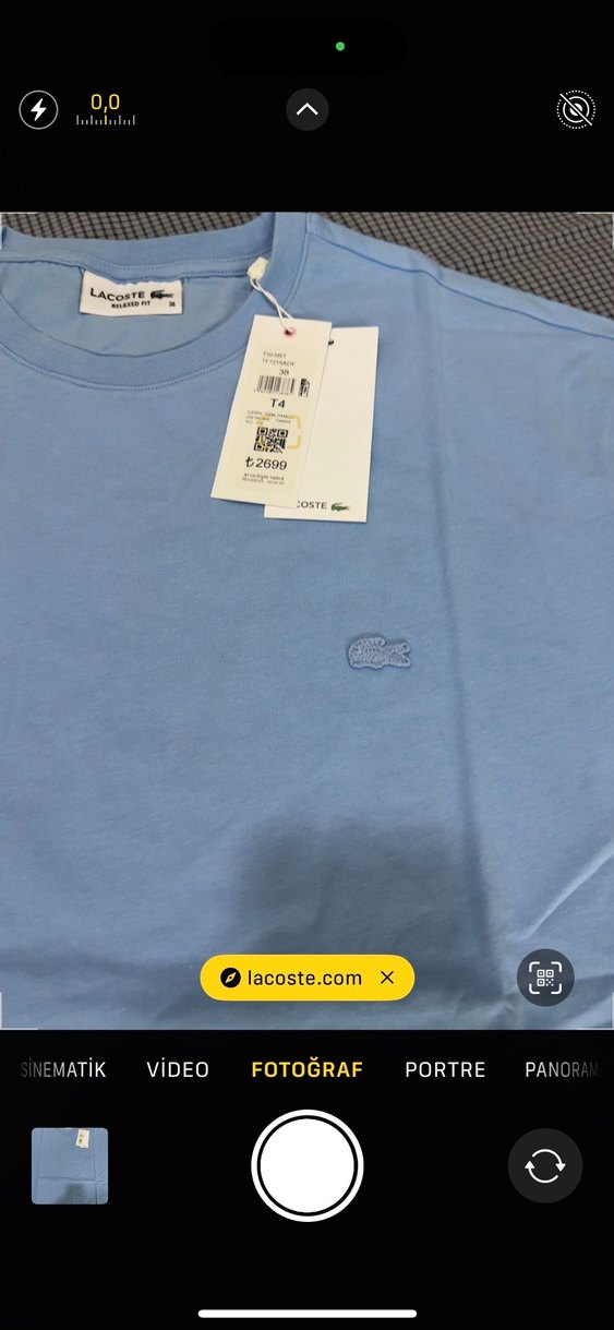 Lacoste Erkek Siyah Baskılı Tişört - Görsel 4