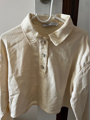 Zara crop sweatshirt