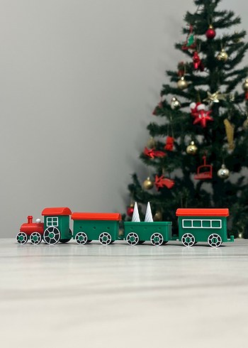 Renkli Plastik Oyuncak Tren Seti Yılbaşı Hediye Hediyelik - Görsel 4