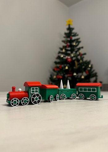 Renkli Plastik Oyuncak Tren Seti Yılbaşı Hediye Hediyelik - Görsel 9