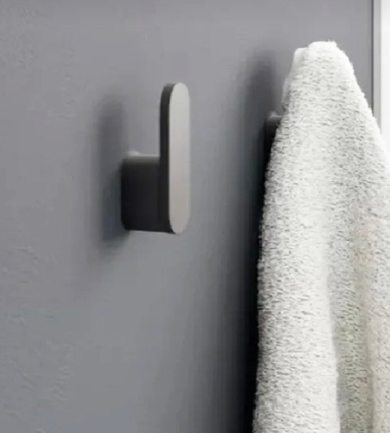 Siyah Havlu El Havlusu Askılık - Görsel 2