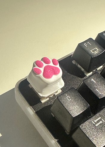 Pembe Pati Tasarımlı Gaming Klavye Tuşu - Görsel 3