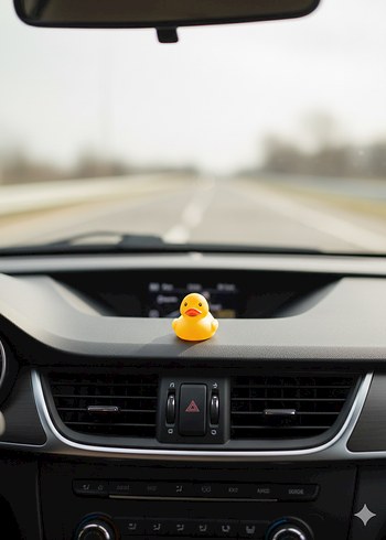 Sarı Küçük Ördek Figürü 2 cm - Görsel 2