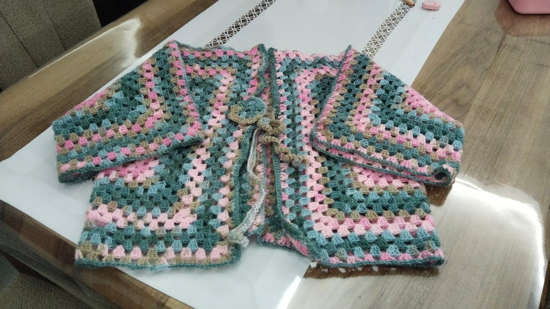 Hırka bohem el emegi Altıgen - Görsel 2