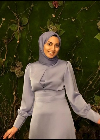 Hülya ince ella dress lila elbise