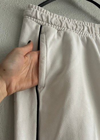 Beyaz  Kadın Streetwear Eşofman Altı - Görsel 2