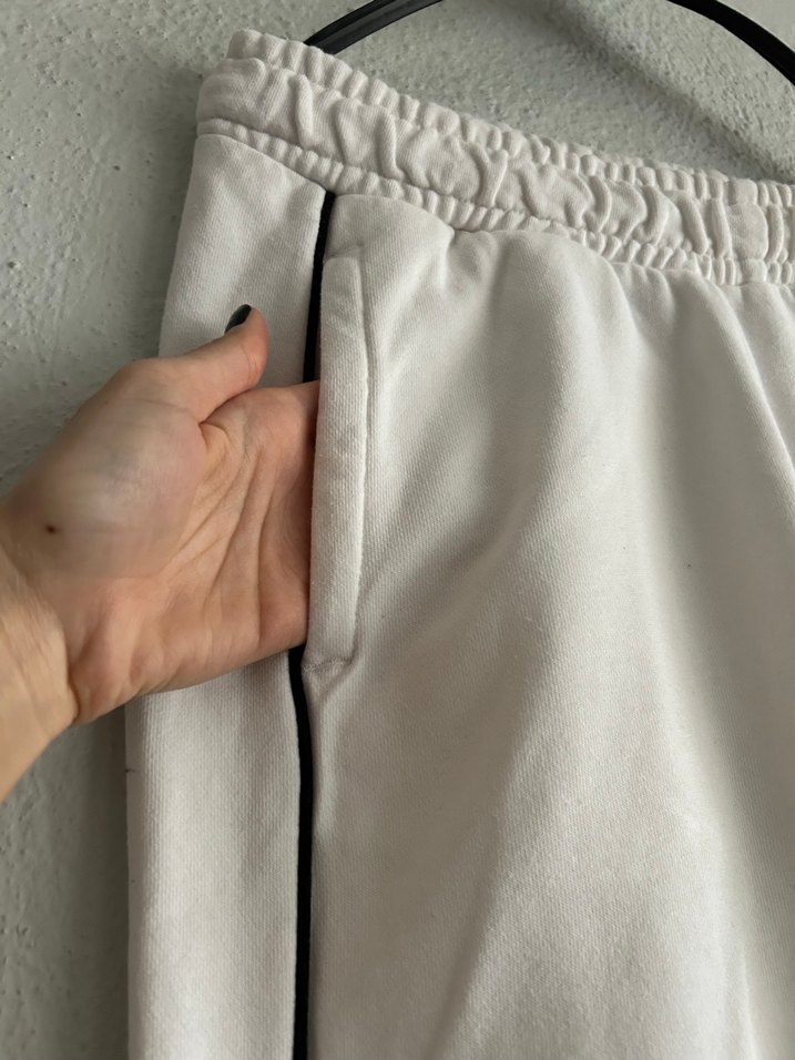 Beyaz  Kadın Streetwear Eşofman Altı - Görsel 2