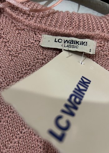 Pembe Uzun Örgü Bohem Hırka - Görsel 2