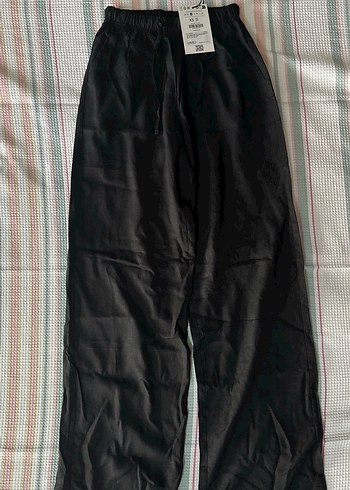 bershka beli lastikli keten pantalon